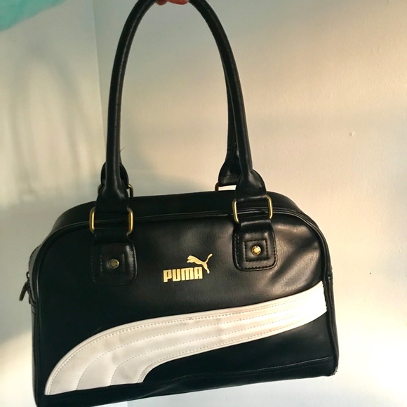 Puma Handbags - Puma Vintage Bowling Bag Black/White EUC
